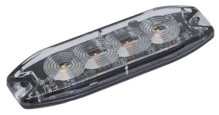331-000 RS PRO Clear Flashing Beacon, 10 → 30V, Screw Mount, LED Bulb, IP69K