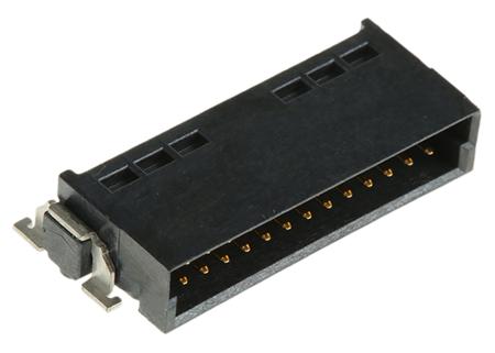 054595---054595-E ERNI, SMC, 26 Way, 2 Row, Right Angle PCB Header