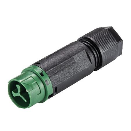 46-032-4555-7 Wieland RST MINI Series Connector, 3-Pole, Male, 3-Way, Push-In, 16A, IP66, IP68, IP69