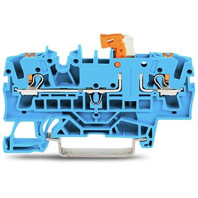 2202-1674 WAGO TOPJOB S Series Test Disconnect Terminal Block, 2.5mm², 1-Level, Push In Termination, ATEX, CSA, IECEx