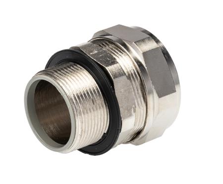 7TCA296020R0253--SP32-M32-M Adaptaflex M32 Swivel Cable Conduit Fitting, Silver 32mm nominal size