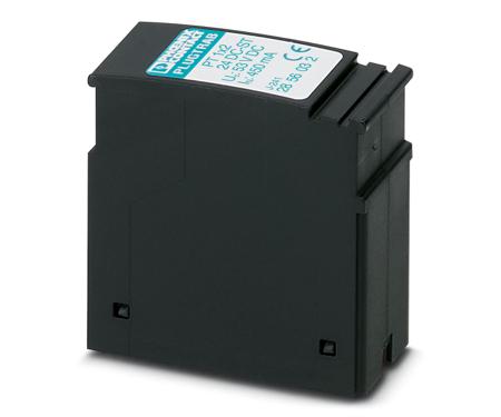 2856032 Phoenix Contact, PT 1X2-24DC-ST Surge Protector 20 V ac, 28 V dc Maximum Voltage Rating 20kA Maximum Surge Current