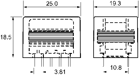 Z21808E Through Hole Audio Transformer