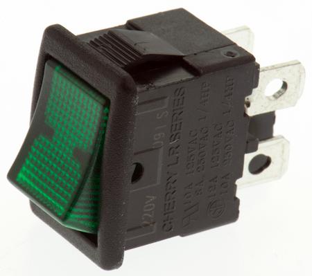 LRA32H2BBGEN ZF Illuminated DPST, On-Off Rocker Switch Panel