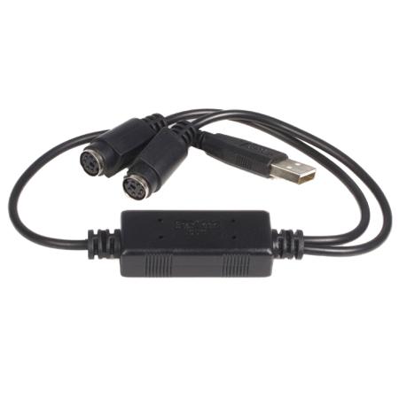 USBPS2PC StarTech.com Male USB A to Female PS/2, PS/2 Cable Assembly 435mm