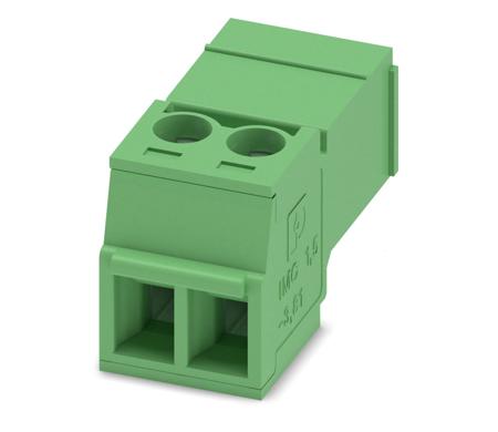 1857883 Phoenix Contact, 3.81mm Pitch, IMC 1.5/2-ST-3.81, 2 Way, , Pluggable Terminal Block, Inverted Plug, Cable Mount, Screw