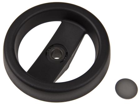 78511 Elesa Black Technopolymer Hand Wheel , 99mm