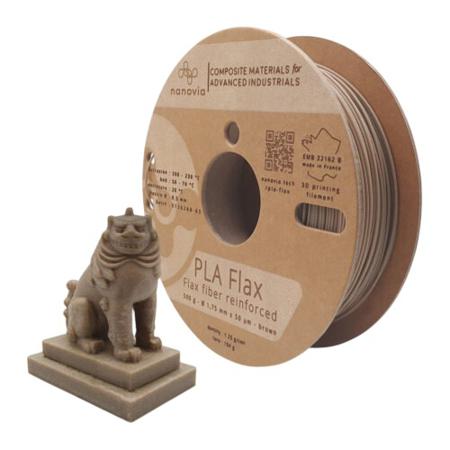 NAPLAFX2200BN NANOVIA 2.85mm Brown PLA 3D Printer Filament, 2kg