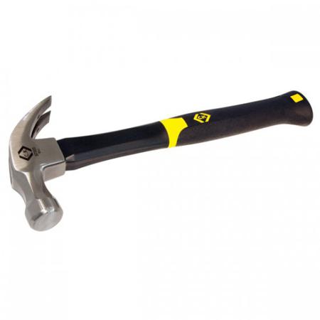 357003 CK Carbon Steel Claw Hammer with Fibreglass Handle, 454g