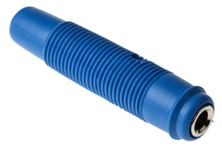 931804102 Hirschmann Test & Measurement, Blue 4mm Socket, Nickel Plated, 30 V ac, 60 V dc, 16A
