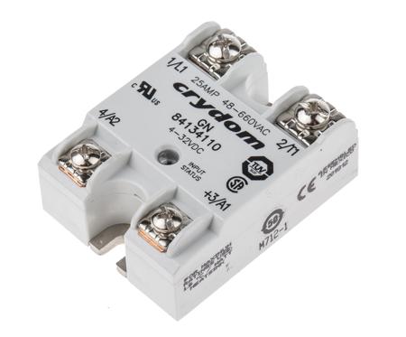 84134110 Sensata Crydom GN Series Solid State Relay, 10 A rms Load, Panel Mount, 660 V ac Load, 32 V dc Control