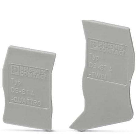 3036615 Phoenix Contact DS-ST 4 Series End Cover for Use with Modular Terminal Block