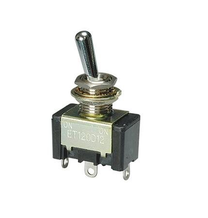 ET215N12-Z Nidec Components Toggle Switch, PCB Mount, On-On, DPDT, Solder Terminal