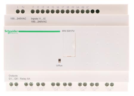 479-6109 Schneider Electric Zelio Logic Series Logic Module, 100 → 240 V ac Supply, Relay Output, 12-Input, Discrete Input