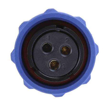 131-6383 RS Pro, 3 Pole Cable Mount Circular Connector Plug, Female Contacts, IP68