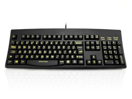 KYBAC260-HIVISUP Ceratech  Wired USB Keyboard, QWERTY (UK), Black