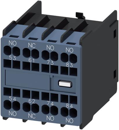 3RH2911-2GA31 Siemens Auxiliary Contact, 4 Contact, 1NC + 3NO, Snap-On, Sirius Innovation 3RH2