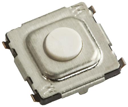 431153015826 White Tactile Switch, NO 20 mA 0.3mm Surface Mount