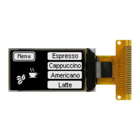 MDOG064128EY-WMT Midas 0.96in White Passive matrix OLED Display 64 X 128pixels COG I2C, SPI Interface