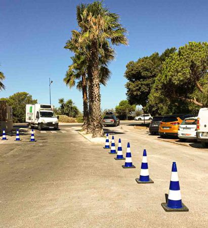 204-1792 RS PRO Weighted Blue 90 cm PVC Traffic & Safety Cone