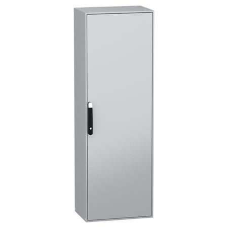 NSYSM14840P Schneider Electric Spacial SM Sheet Steel, Single Door Floor Standing Enclosure, 1400 x 800 x 400mm, IP55