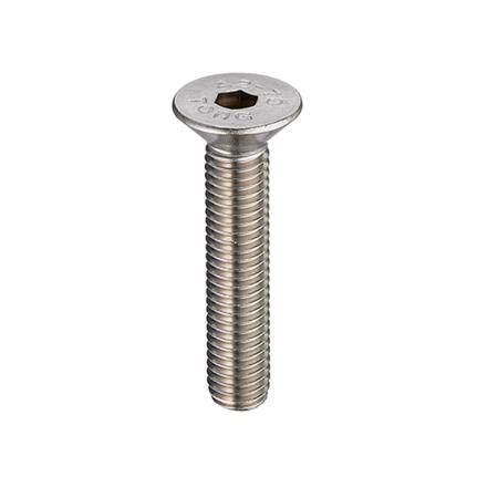 266-8438 RS PRO Plain Stainless Steel Hex Socket Countersunk Screw, DIN 7991, M4 x 20mm