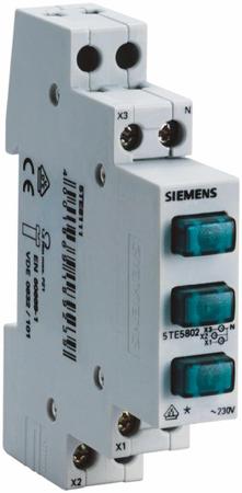 5TE5801 Siemens Red/Green Indicator, IP20, 230 V ac