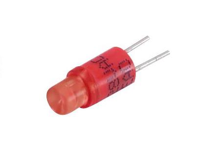 10-2613.1072 EAO Red LED LED Reflector Bulb, 28V ac/dc, 45mcd