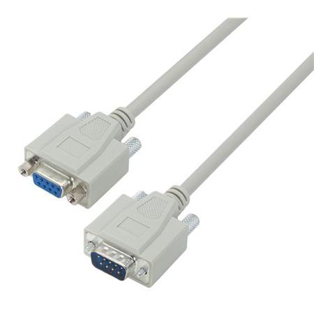 CSMN9MF-5 L-Com Male D-Sub to Female 9 Pin D-sub Cable assembly, 5ft PVC
