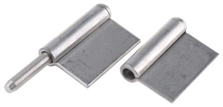 RS_270-2809 Pinet Stainless Steel Hinge with a Fixed pin, 80mm x 48mm x 2mm
