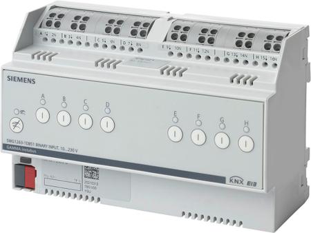 5WG1263-1DB51 Siemens PLC I/O Module for use with KNX, 5.67x3.54x2.83 in, Binary, N 263D51, SIRIUS