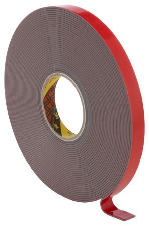 7000033143 3M 4991, 700003 Grey Foam Tape, 19mm x 16.5m, 2.3mm Thick