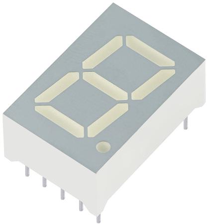 SA56-21SURKWA  Kingbright 7-Segment LED Display, CA Red 97 mcd RH DP 14.2mm
