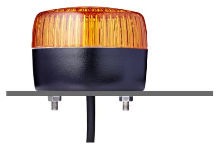 861501405 AUER Signal PCL Series Amber Multiple Effect Beacon, 24 V ac/dc, Surface Mount, LED Bulb, IP66, IP67