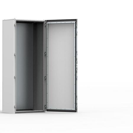 MKS20104R5 nVent HOFFMAN MKS Series Mild Steel Single-Door-Door Floor Standing Enclosure, Opaque Door, IP55, 2000 x 1000 x 400mm