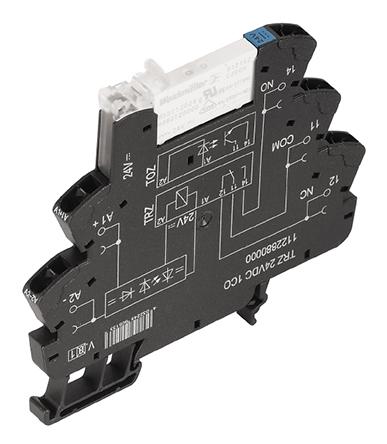 1122880000 Weidmuller TRZ Series Interface Relay, DIN Rail Mount, 24V Coil, SPDT, 1-Pole