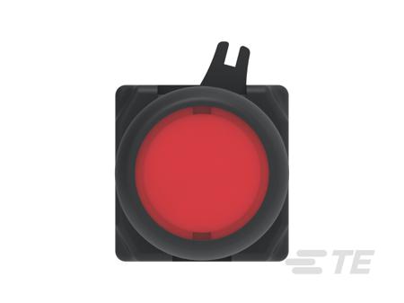 IPE22FLILRD TE Connectivity ALCOSWITCH Series Illuminated Push Button Switch, Momentary, Panel Mount, 22.5mm Cutout, Red LED, IP65