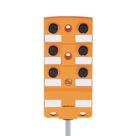 EBC043 ifm electronic EBC Series Sensor Box, M12, 10m cable, 6 port