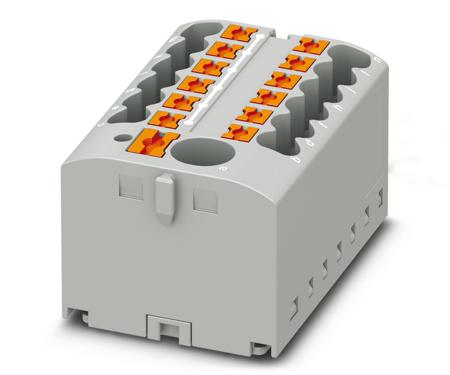 3273352 Phoenix Contact Distribution Block, 13 Way, 0.14 → 4mm², 24 A, 41 A, 500 V, Grey