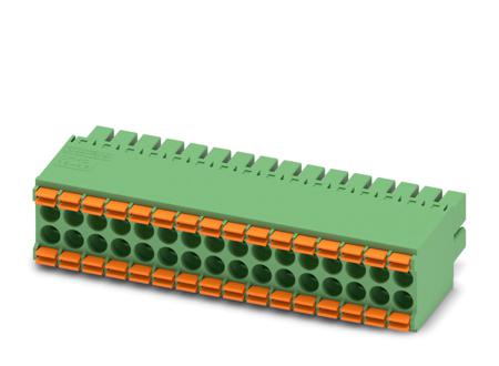 1790247 Phoenix Contact, 3.5mm Pitch, DFMC 1.5/16-ST-3.5, 32 Way, Pluggable Terminal Block, Plug, Cable Mount, Spring Cage