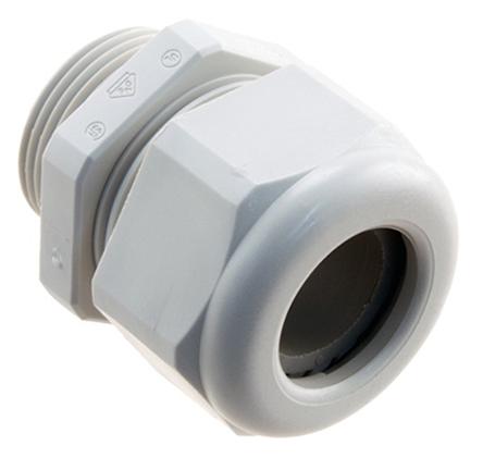 19000005190 HARTING Han CGM-P Series Grey Thermoplastic Cable Gland, M25 Thread, 9mm min., 16mm max., IP68