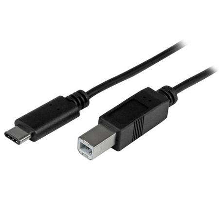 USB2CB1M StarTech.com USB 2.0, Male USB C to Male USB B, 480Mbps, 1m