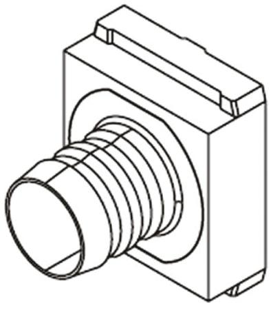 61030000166 HARTING, 61030 Series Crimp Flange For Use With D-Sub Connector