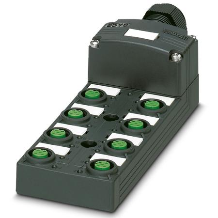 1452848 Phoenix Contact SACB Series Sensor Box, M12, 4 way, 8 port