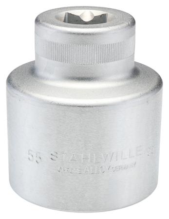 05010055 STAHLWILLE 3/4 in Drive 55mm Standard Socket, 6 point, 80 mm Overall Length