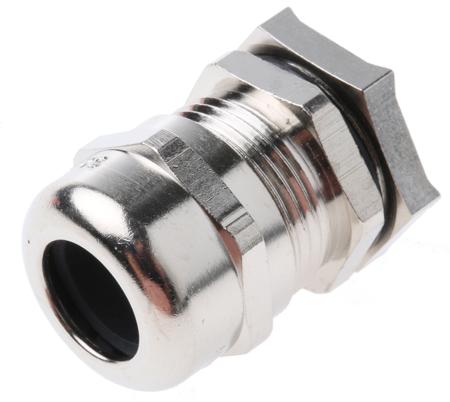 52103230+53112230 Lapp SKINTOP Series Metallic Nickel Plated Brass Cable Gland, PG13.5 Thread, 5mm min., 12mm max., IP68