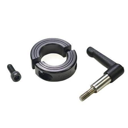 LV-MSP-12-F Ruland Shaft Collar, Two Piece, Quick Clamp, Bore 12mm, OD 28mm, W 13mm, 1215 Lead-Free Carbon Steel