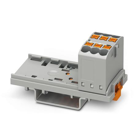 3273000 Phoenix Contact Distribution Block, 6 Way, 0.14 → 4mm², 24A, 500 V, Grey