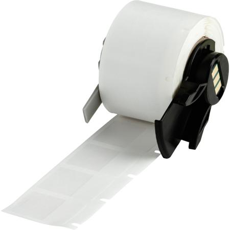 M6-18-417 Brady B-417 White, Transparent Label, 19.05mm Width, 9.53mm Height, 250 Qty