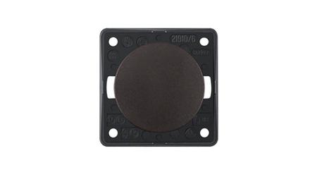 936712501 Berker Brown Push Button Light Switch, 1 Gang, INTEGRO